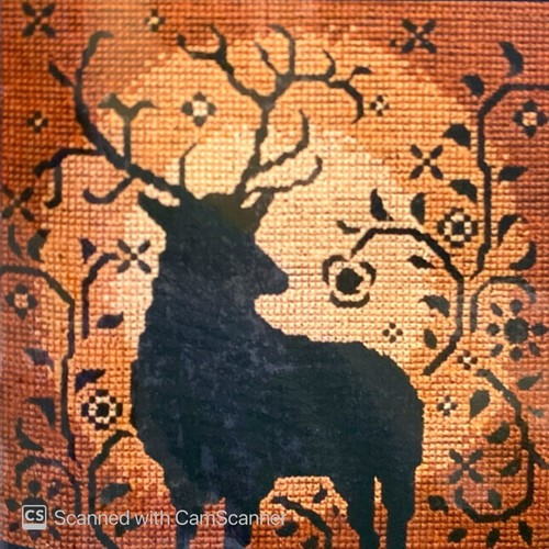 Maia stag silhouette counted - stag,