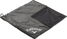 2-In-1 Golf Towel & Golf Bag Rain Cover 18.00" X 18.00", Black
