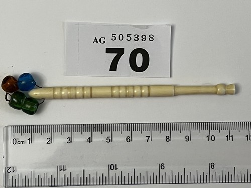 Vintage wired bone lace bobbin - wired,
