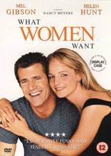 What Women Want DVD (2001) Mel Gibson, Meyers (DIR) cert 12 Fast and FREE P & P
