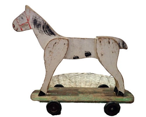 Folk art wooden horse - folk,