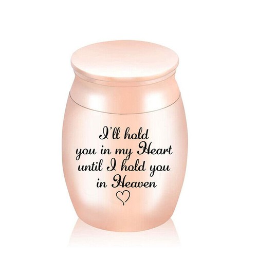 Small silver urn cremation - silver,