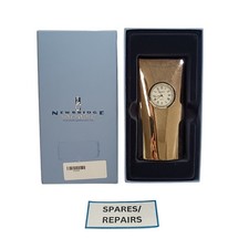 Newbridge Silverware Tower Clock Silver Plated Quartz Movement Battery Operated 