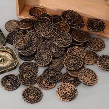 Pirate Coins Gold 10-50pc