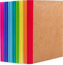 16 Pack Kraft Notebooks A5