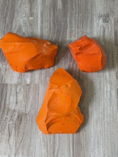 3pc glass rock slag - glass,