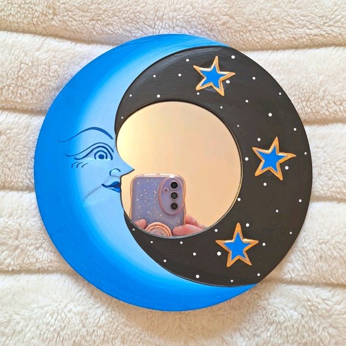 Vintage wooden celestial - vintage, moon