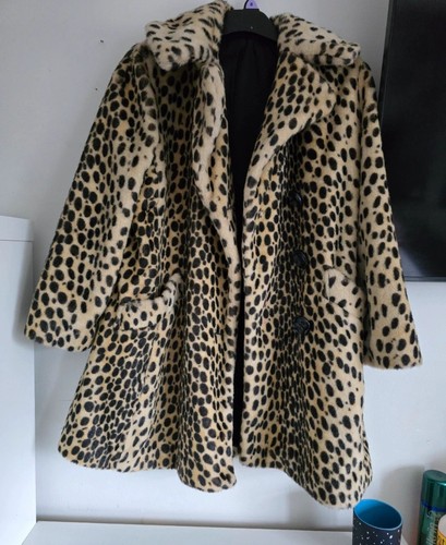 Topshop leopard print fur - topshop, coat