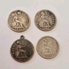 4 x Victorian groats (4d's) -