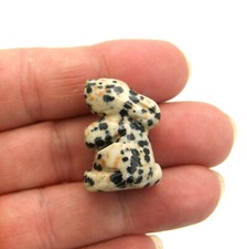 Gemstone Rabbit Hand Carved