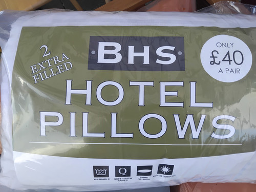 Bhs hotel pillows pair - hotel,