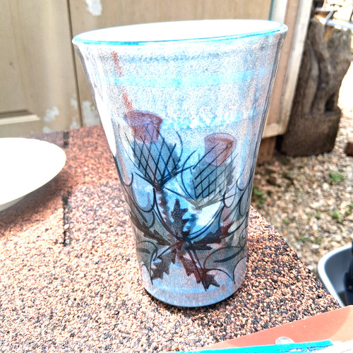 Tain pottery scotland vase - pottery,