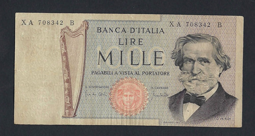 Italian republic rare - rare, 1000