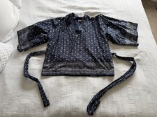 Toast Navy Blue White Batik