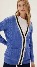 M&S Cable Knit Preppy Cardigan