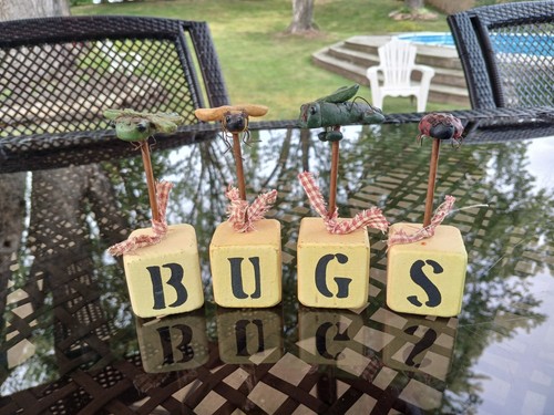 Handmade wooden resin insect - &,