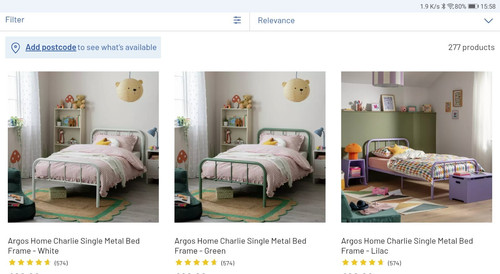 3ft single metal - single, bed