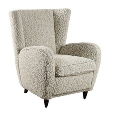 Vintage Armchair Fabric Wood