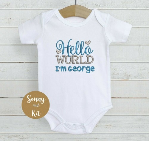 Personalised baby vest - personalised,