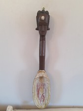 Wall Hanging Hand Crafted Wood Spoon Large Tribal Art Decorative Wooden Spoon