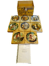 Vintage 80`s Decorative Plates: 4x German and 4x American made