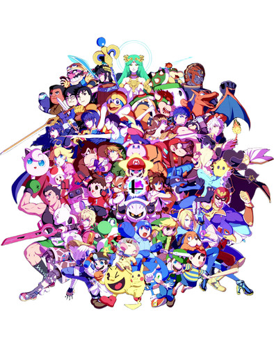 Super smash bros - group, vinyl