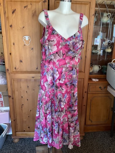 Bonmarche floral chiffon dress - chiffon,