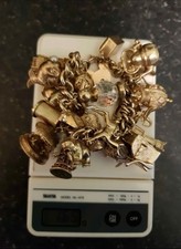 Gold charm bracelet - bracelet, 165
