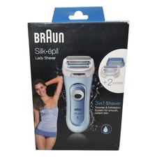 Braun Silk-epil 3-in-1 Wet Dry Lady Shaver Blue LS5160 NEW Open Tatty Box