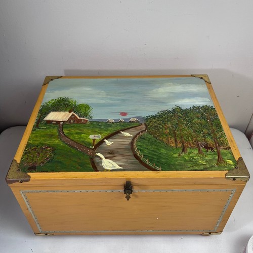 Vintage tole hand painted - tole,