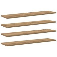 Bookshelf Board 4 pcs Engineered wood Modern Bookshelf Storage Solution  vidaXL