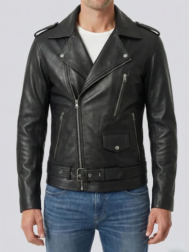 Men motorcycle leather - men's,
