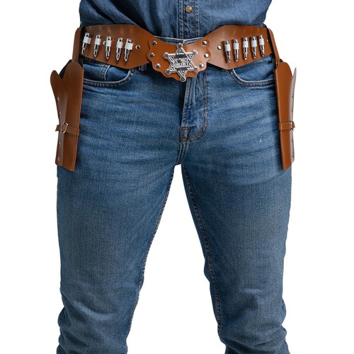 Cowboy belt double holster - belt,