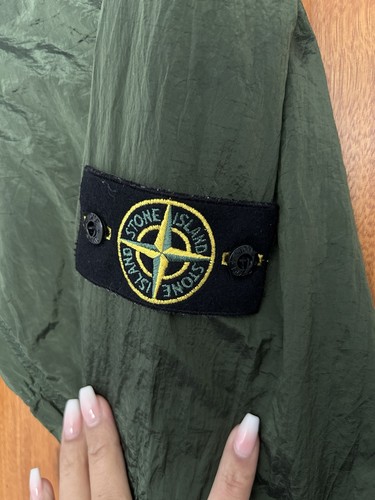 Stone island nylon zip - island, green