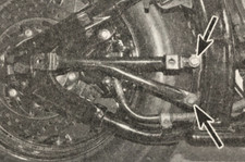 Yamaha Dragstar XVS650 Classic exhaust silencer bracket