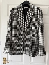 Black/White Check Jacket Size