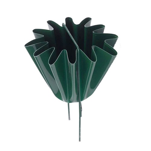 Green metal henley - green,