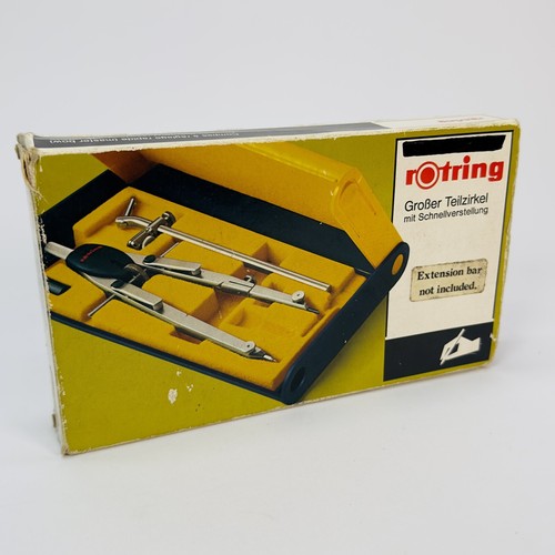 Vintage rotring compass case - vintage,