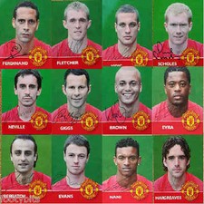 Title Chase Manchester United Preprinted Signature Single Football Card Various