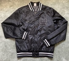 Vintage/Rare Nike Sportswear (S) Size NSW Black Satin Destroyer Varsity Jacket.