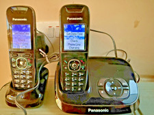Panasonic KX-TG 8062  Cordless Phone, 2 Handsets  Black Used in Excellent Cond 