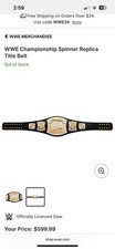 WWE Championship Spinner Replica Title Belt wwe shop