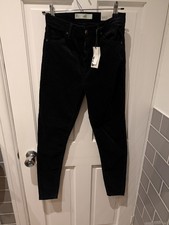 Ladies Black Velvet Jeans W26