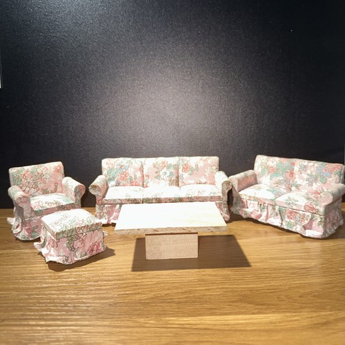 Victorian dolls house lounge - dolls,