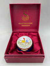 Staffordshire Enamels Box  by Crummles ~  " A moment enjoyed is never wasted "