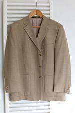 Vintage DAKS Tan Suit Jacket - 44in Chest - 1980s/90s