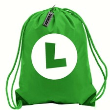 Green Luigi drawstring bag