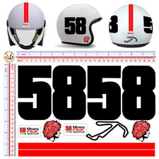 Stickers helmet misano 58