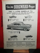 BORGWARD ISABELLA 1960 Brochure Leaflet Advert - Genuine Original 