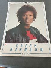 CLIFF RICHARD 1984 Official Calendar, published by Danilo, vintage,